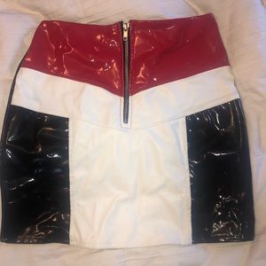 Vinyl Mini Skirt